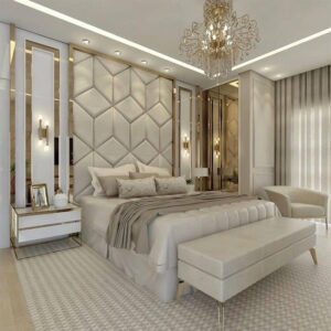 Upholstered Wall Panel With Bed Base